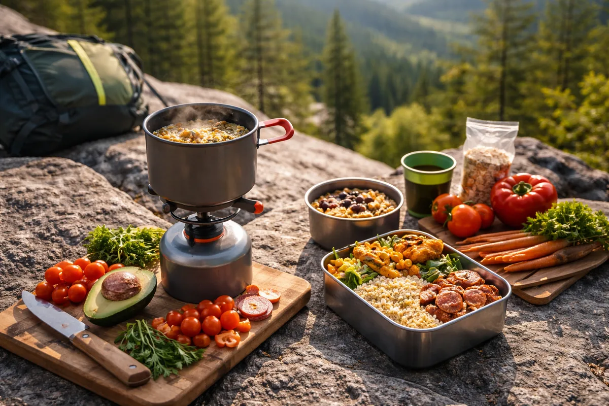 Comment préparer des repas simples et nutritifs en randonnée