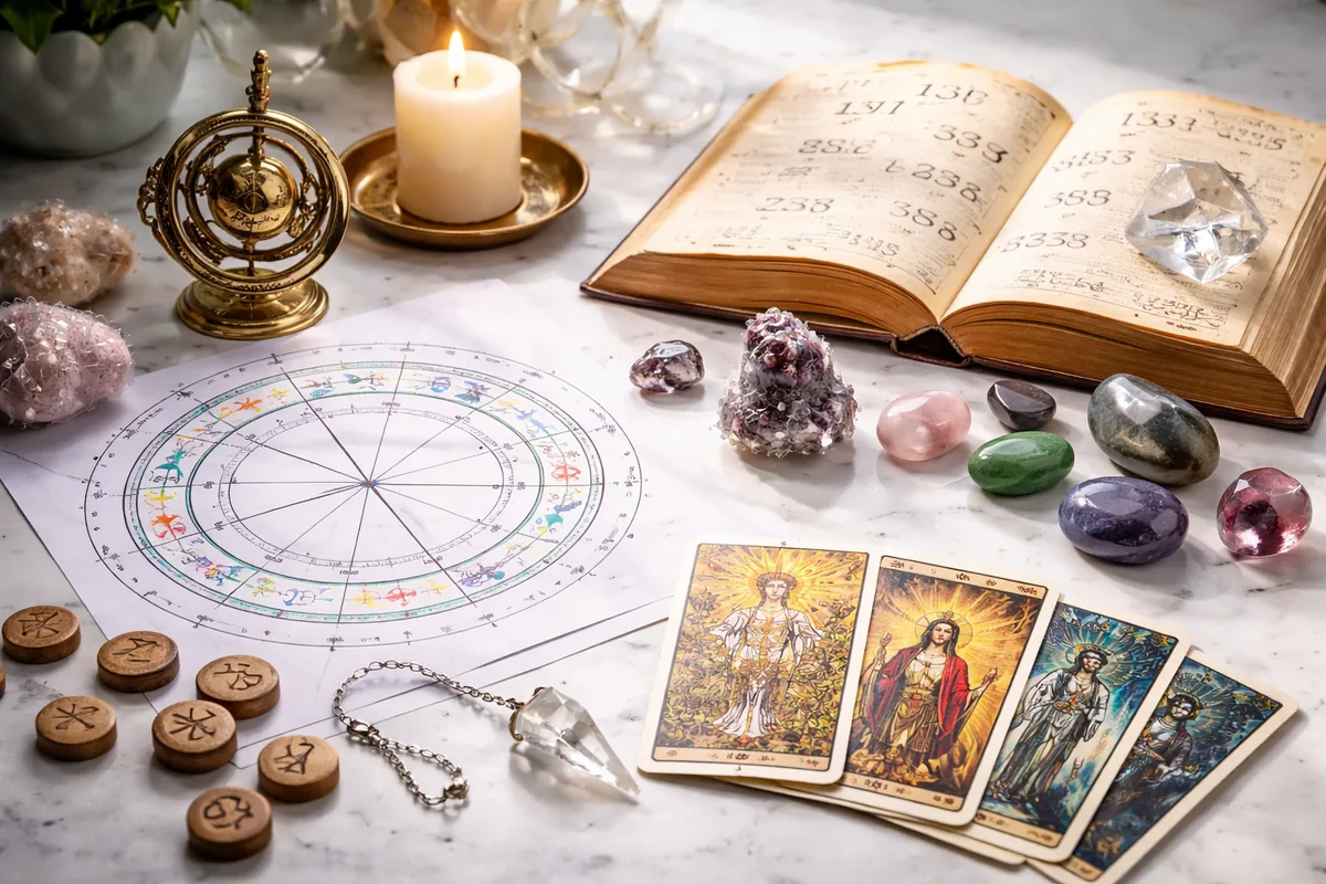 Quelle est la différence entre astrologie, numérologie et arts divinatoires ?
