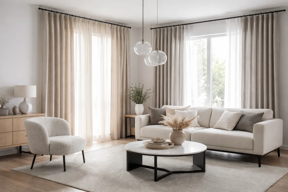 Comment choisir des rideaux pour un salon moderne